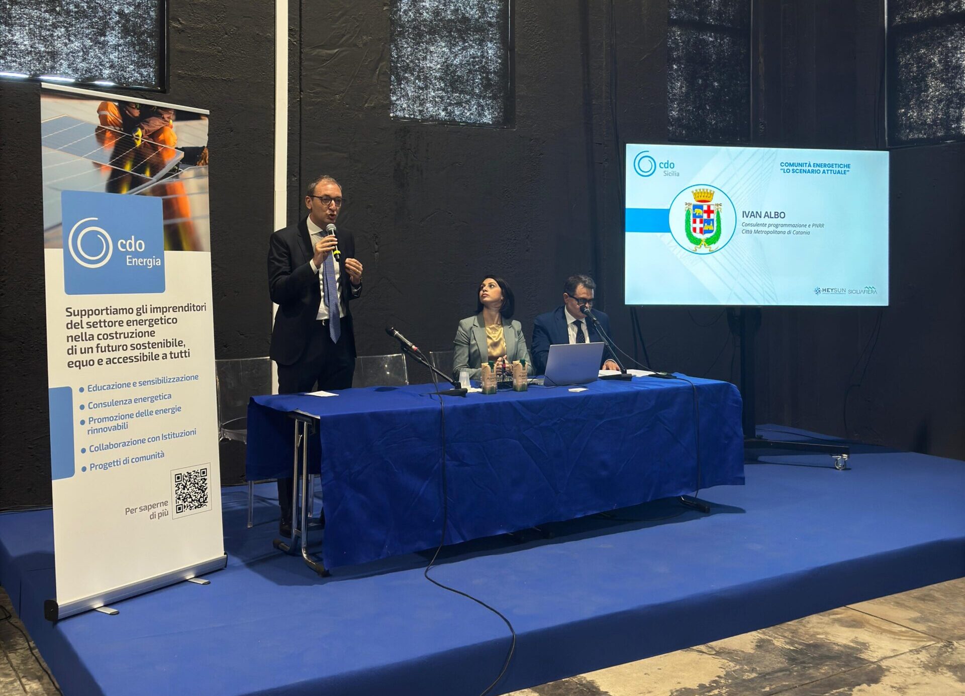 HeySun, la Città Metropolitana presente con Ivan Albo al convegno di CdO Sicilia sulle Comunità Energetiche.