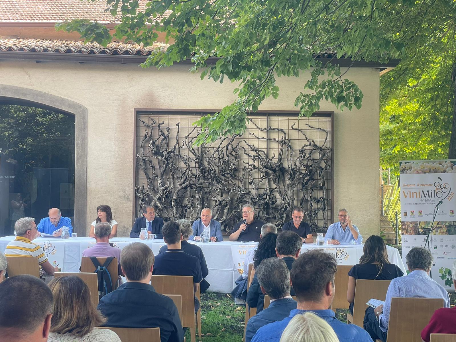 Conferenza stampa di presentazione della 44.a edizione Vinimilo: l’intervento del sindaco metropolitano Enrico Trantino