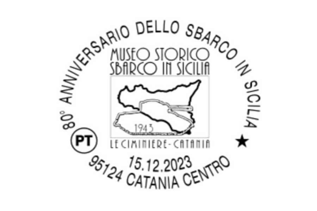 Annullo filatelico speciale per 80° anniversario dello Sbarco in Sicilia