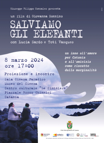 Museo del Cinema, l’8 marzo proiezione del cortometraggio “Salviamo gli Elefanti” e incontro-presentazione con l’attrice Lucia Sardo e la regista Giovanna Brogna Sonnino